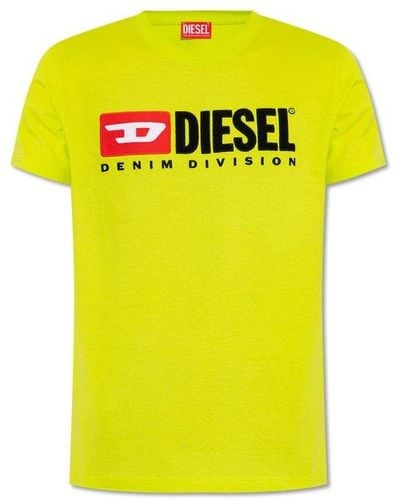DIESEL 't-diegor-div' T-shirt, - Yellow
