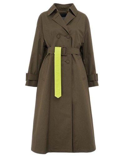 Herno Belted Trench Coat - Green