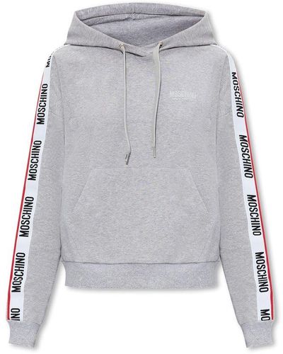 Moschino Embellished Hoodie - Grey