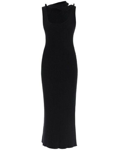 Y. Project Y Project Three Collar Long Dress - Black