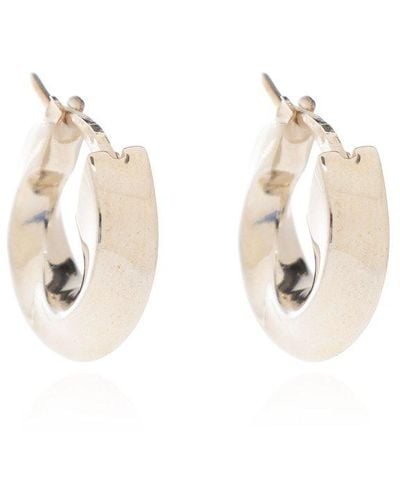 Bottega Veneta Silver Earrings, - Natural