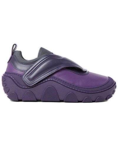 Kiko Kostadinov Tonkin Touch-strap Almond Toe Sneakers - Purple