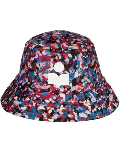 Isabel Marant Allover Graphic Printed Drawstring Bucket Hat - Multicolour