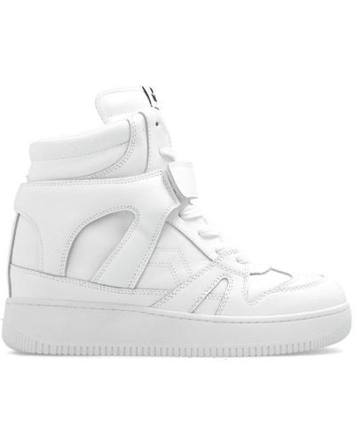 Isabel Marant Brooklee Leather Trainer - White