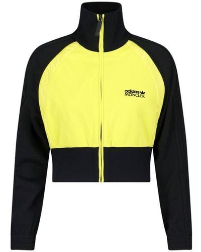 Moncler X Adidas Cropped Sweatshirt - Yellow