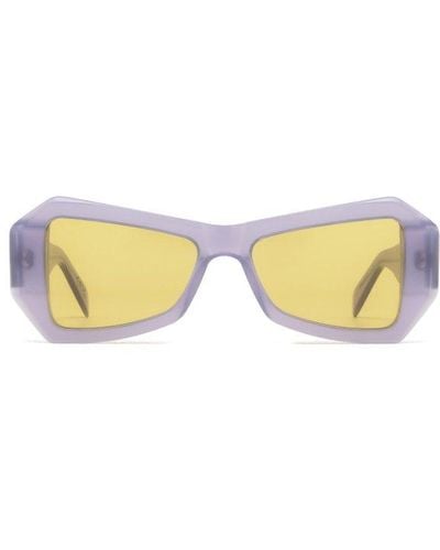 Retrosuperfuture Tempio Rectangular Frame Sunglasses - Metallic