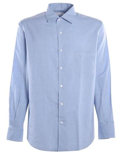 Loro Piana Buttoned Long-sleeved Shirt - Blue