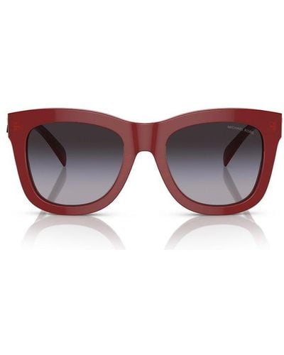 Michael Kors Square Frame Sunglasses - Red