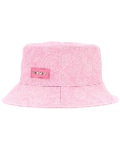 Etro Paisley Bucket Hat - Pink