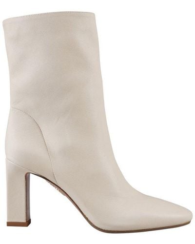 Aquazzura Pointed Toe Ankle Boots - White