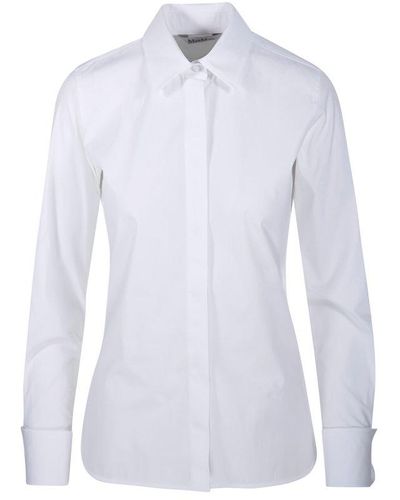 Max Mara Buttoned Long-sleeved Shirt - White