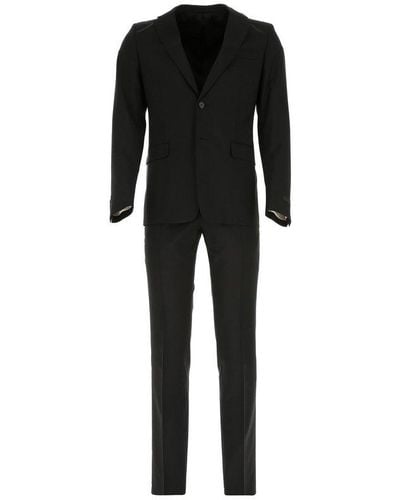 Prada Wool Blend Suit Uomo - Black