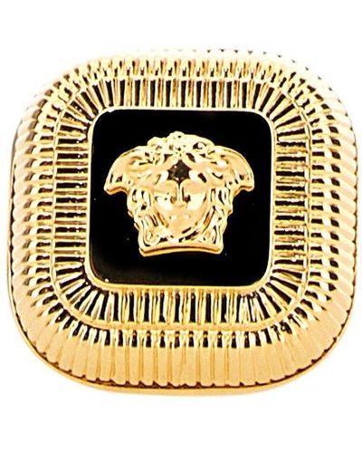 Versace Squared Ring "medusa" - Metallic