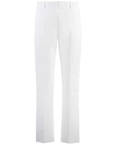 Valentino Mid-rise Tailored Trousers - White