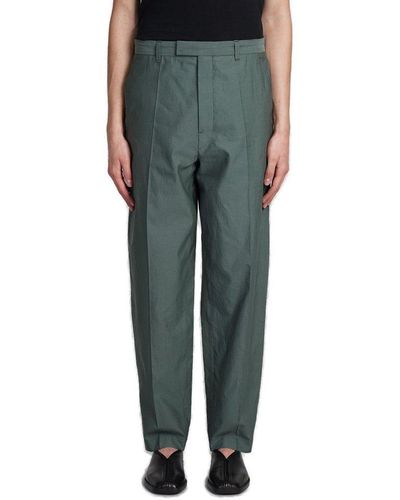 Lemaire Zipped Tapered Leg Trousers - Green