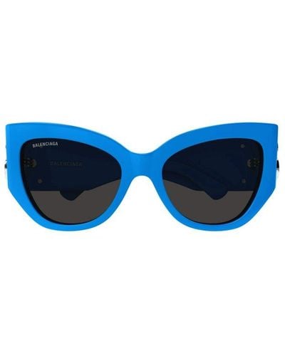Balenciaga Butterfly Frame Sunglasses - Blue