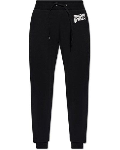 Moschino Sweatpants With Logo, - Black