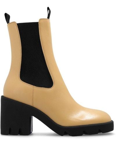 Burberry Stride Platform Ankle Boots - Black