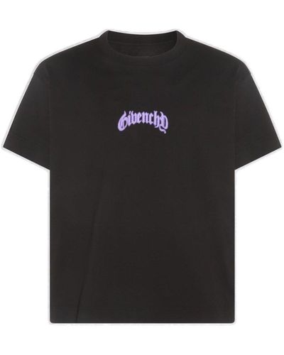Givenchy Reflective Lightning Artwork Printed T-shirt - Black