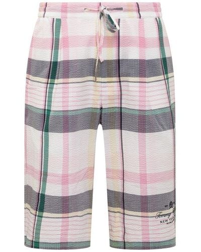 Tommy Hilfiger PLAID CHECK LOUNGE - Boxer shorts - plaid frosted  green/green - Zalando.de