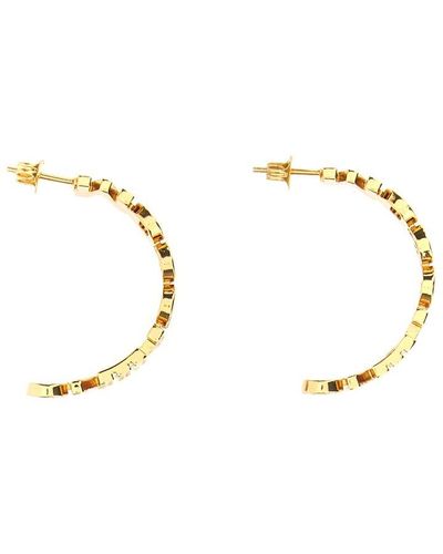 Moschino Logo Earrings Jewellery - Natural