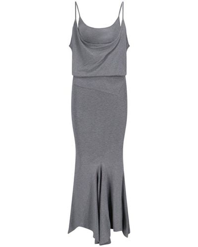 The Attico Maxi Slip Dress - Grey