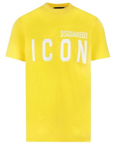 DSquared² T-shirt With Logo - Yellow