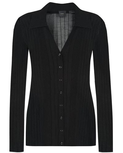Pinko Long-sleeved Button-up Cardigan - Black