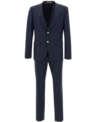 BOSS Single Breasted Two-piece Suit - Blue