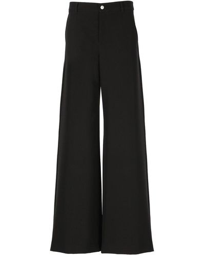 Moschino Jeans Wide-leg Trousers - Black