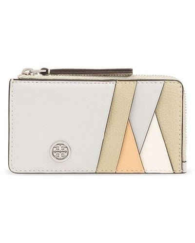 Tory Burch Leather Card Holder, - Multicolor