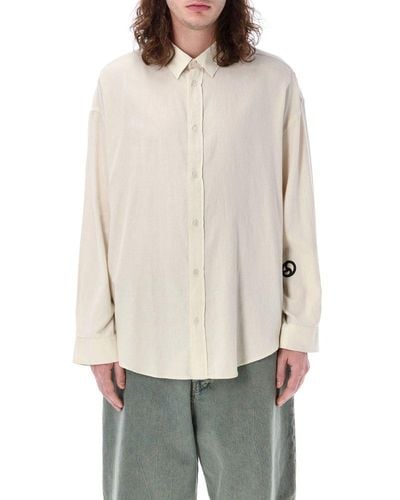 Acne Studios Button-up Long-sleeved Shirt - Natural