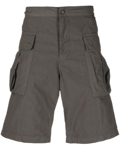 Aspesi Cotton Cargo Shorts - Grey