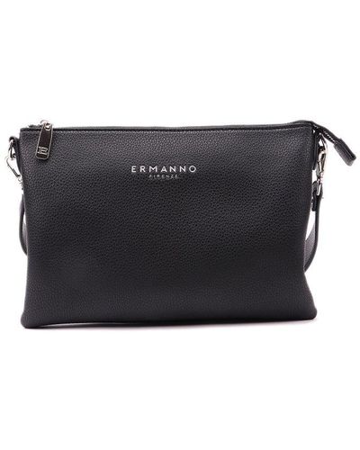 Ermanno Scervino Olga Plain Zipped Handbag - Black