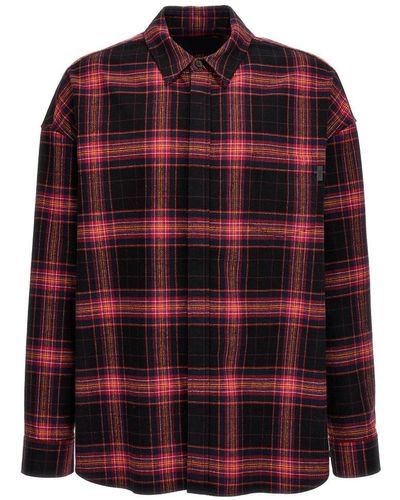 Juun.J Checked Buttoned Shirt - Red