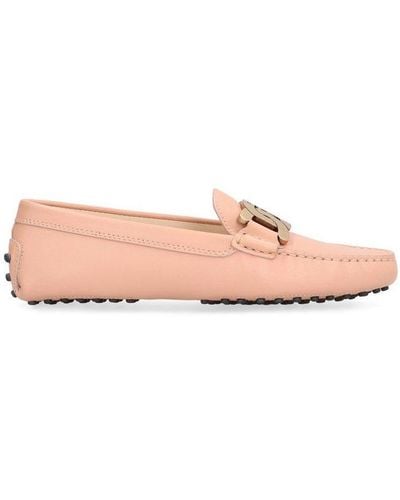 Tod's Kate Commino Chain-link Driving Shoes - Pink