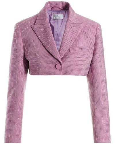 GIUSEPPE DI MORABITO All-over Sequin Cropped Jacket - Pink