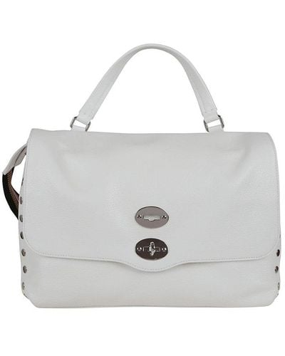 Zanellato Postina Studded Top Handle Bag - White