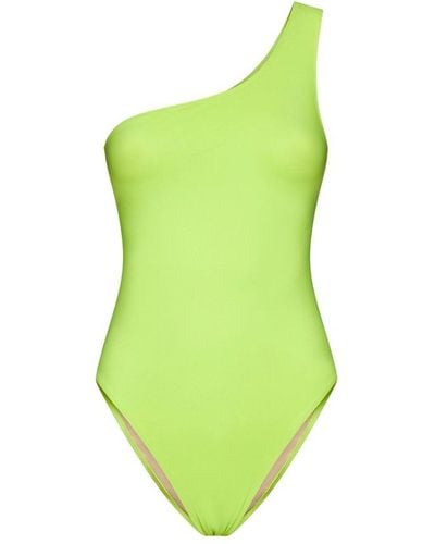 Lido One-shoulder One-piece Swimuit - Green