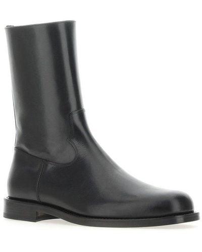 Dries Van Noten Side-zip Ankle Boots - Black