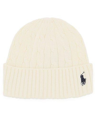 Polo Ralph Lauren Cotton Beanie Hat - Natural