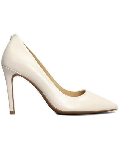 Michael Kors Alina Pointed Toe Court Shoes - White