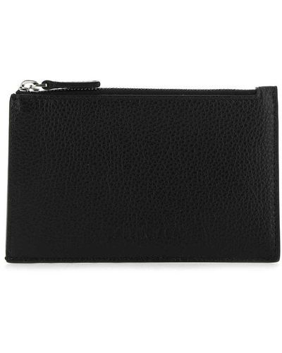 Balenciaga Leather Card Holder - Black