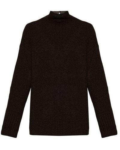 Ferragamo Relaxed-Fitting Turtleneck Sweater - Black