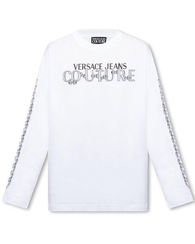 Versace Long-sleeved T-shirt, - White