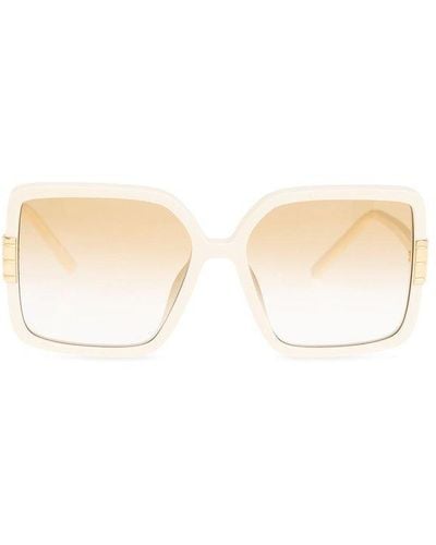 Tory Burch 'eleanor' Sunglasses, - Natural