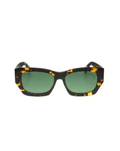 Jimmy Choo Rectangle Frame Sunglasses - Green