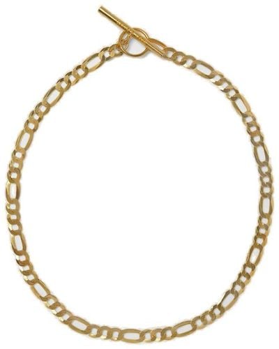 Loren Stewart Figaro Logo-engraved Chained Necklace - Metallic