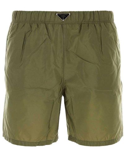 Prada Army Re-Nylon Swimming Shorts - Green