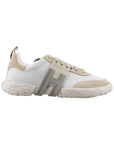 Hogan H597 Lace-up Trainers - Natural